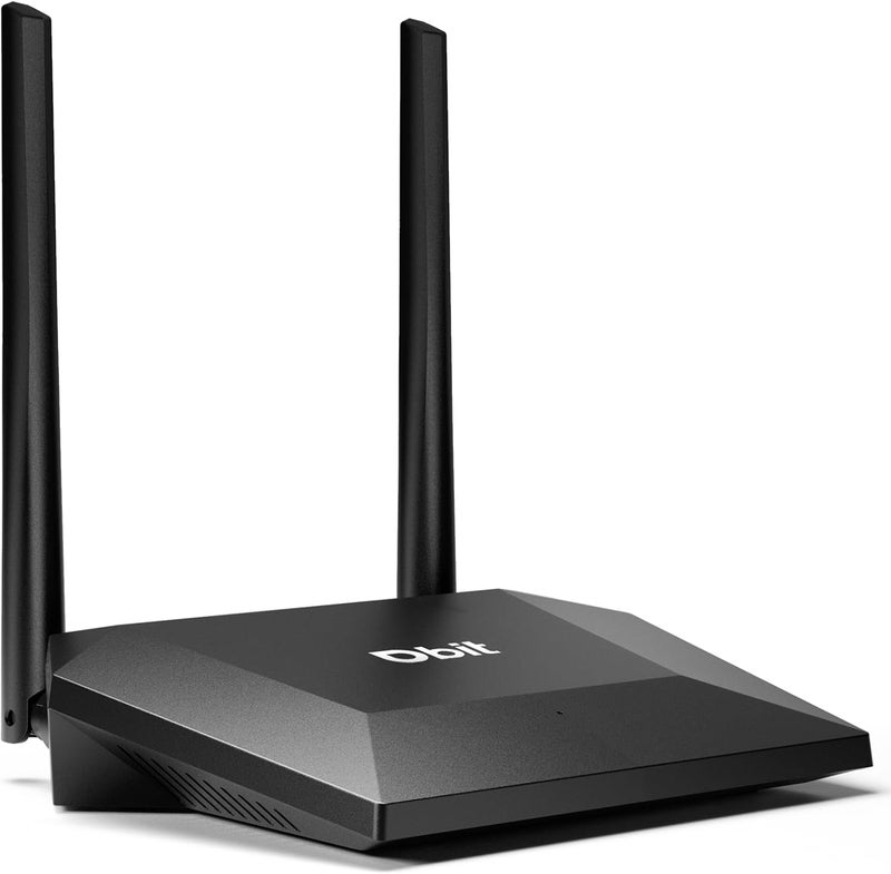 DBIT N300 2.4GHz WiFi Router with WISP Wireless Repeater Mode Internet Router for Smart Home - Guest Network, Internet Access Control, Speed Limit, WPA2, WLAN Schedule, WPS, IPTV, Easy Setup (T1 Pro) - Image 1